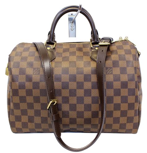 louis vuitton damier ebene speedy 30 replica|speedy 30 damier with strap.